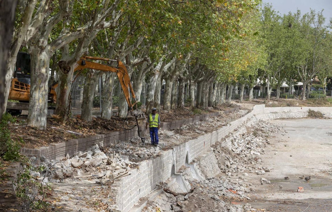5.. La climatología ha impedido hormigonar con continuidad y el consiguiente retraso en la ejecución de los muros
