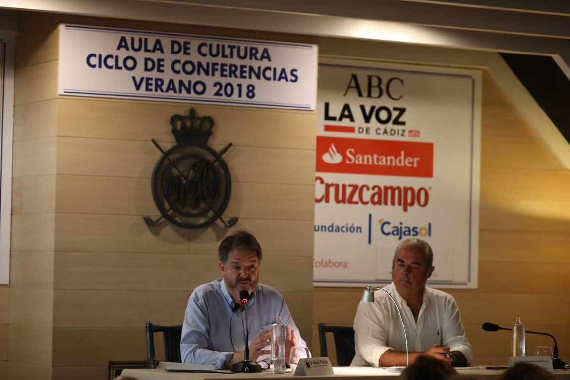 Bieito Rubido, en el Aula de Cultura del Club de Golf de Vista Hermosa
