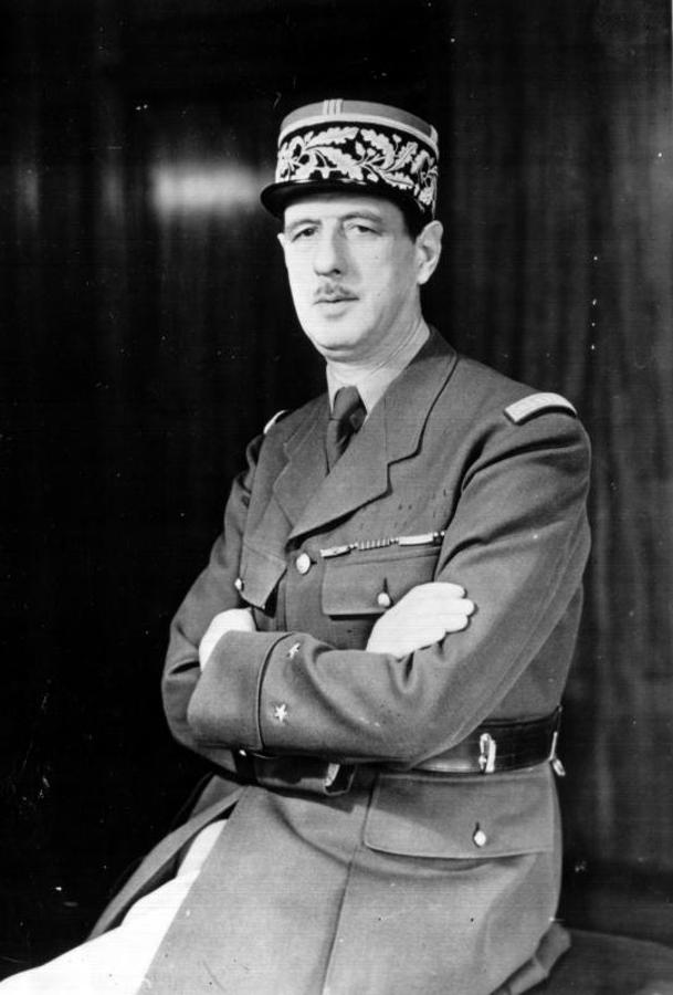 Retrato del general De Gaulle. 