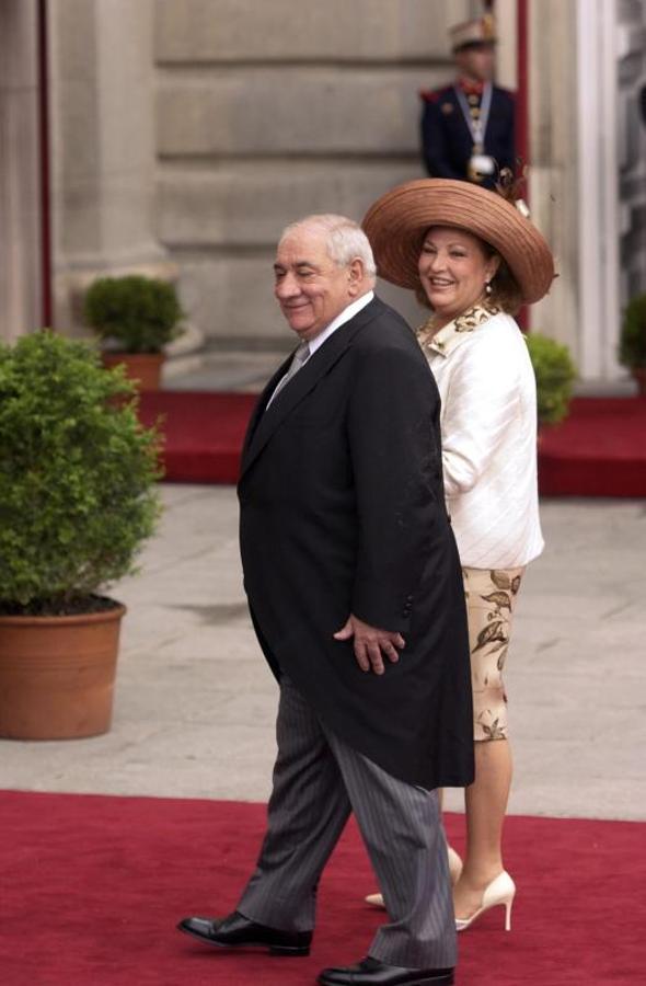 Isidoro Álvarez acudiendo a la boda entre Felipe VI y Letizia Ortiz. 