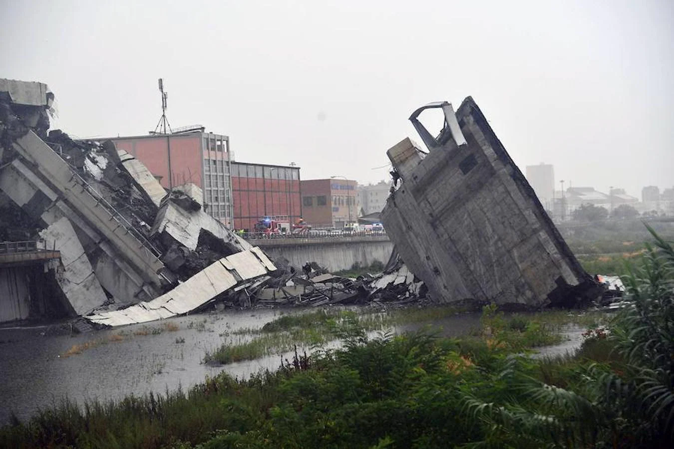 Al menos 29 muertos al desplomarse el puente de una autopista en Génova
