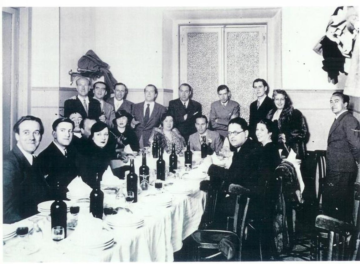 Encuentro entre Pablo Neruda y los poetas de la Generación del 27. 