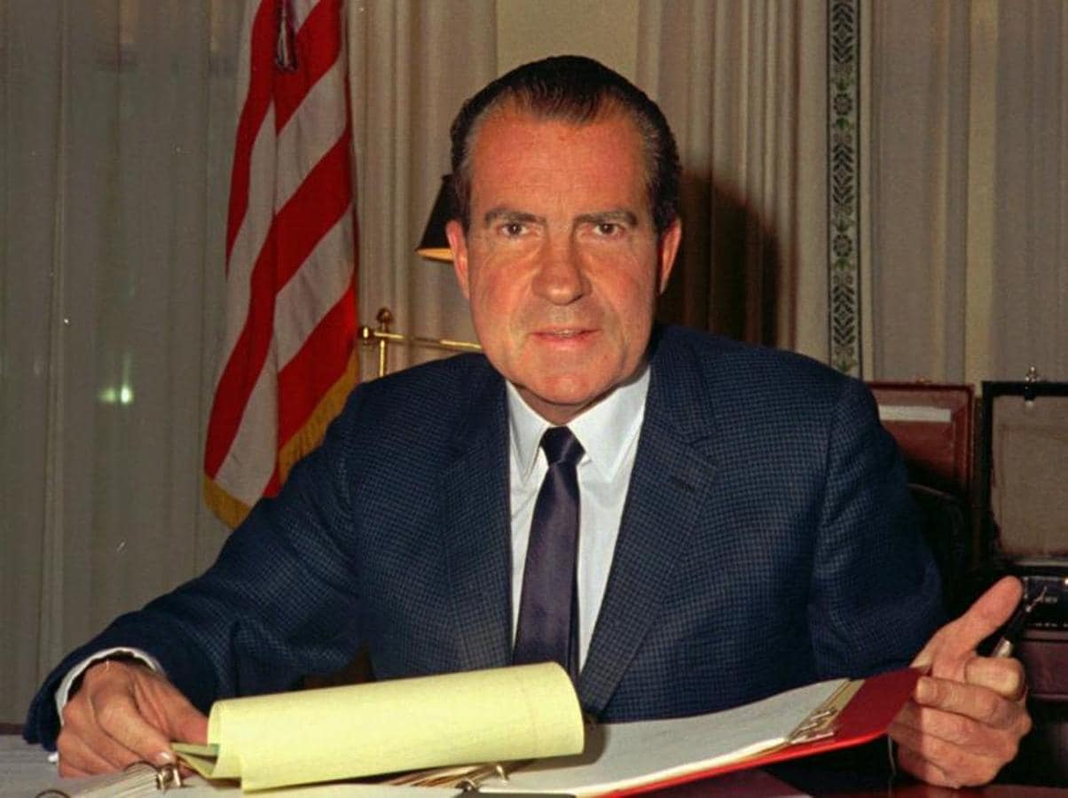 El presidente de los Estados Unidos, Richard Nixon. 