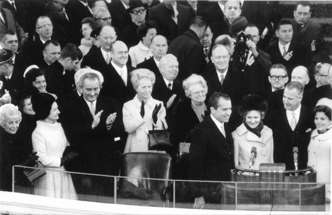 Juramento de cargo del presidente Nixon. 