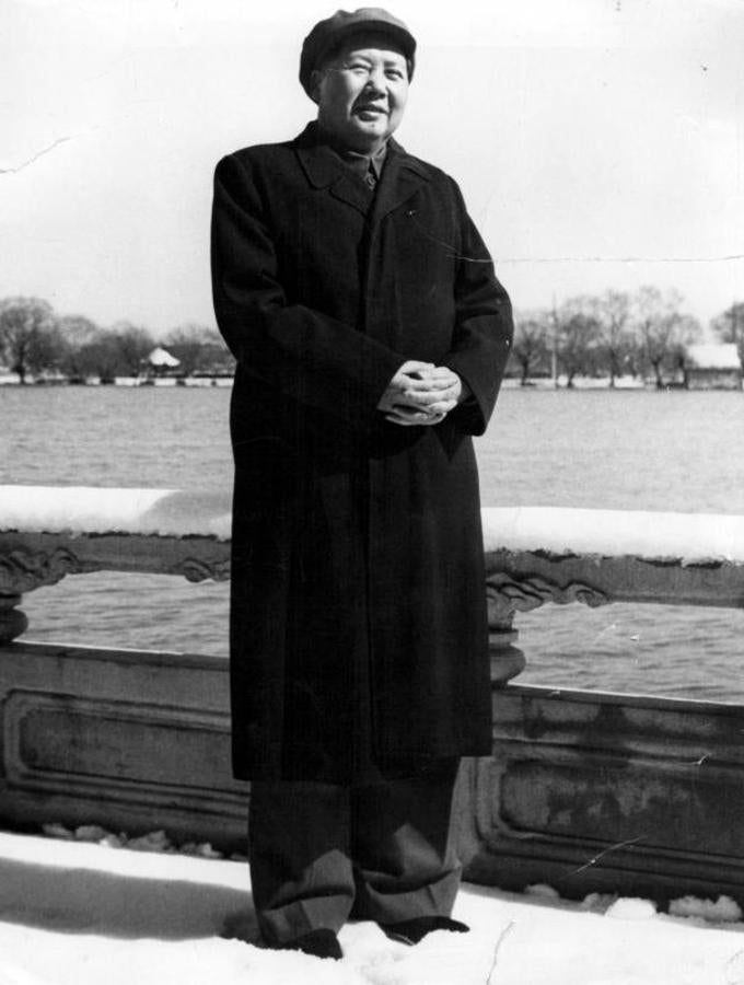 Una de las fotografías favoritas del dictador en la propaganda china. 