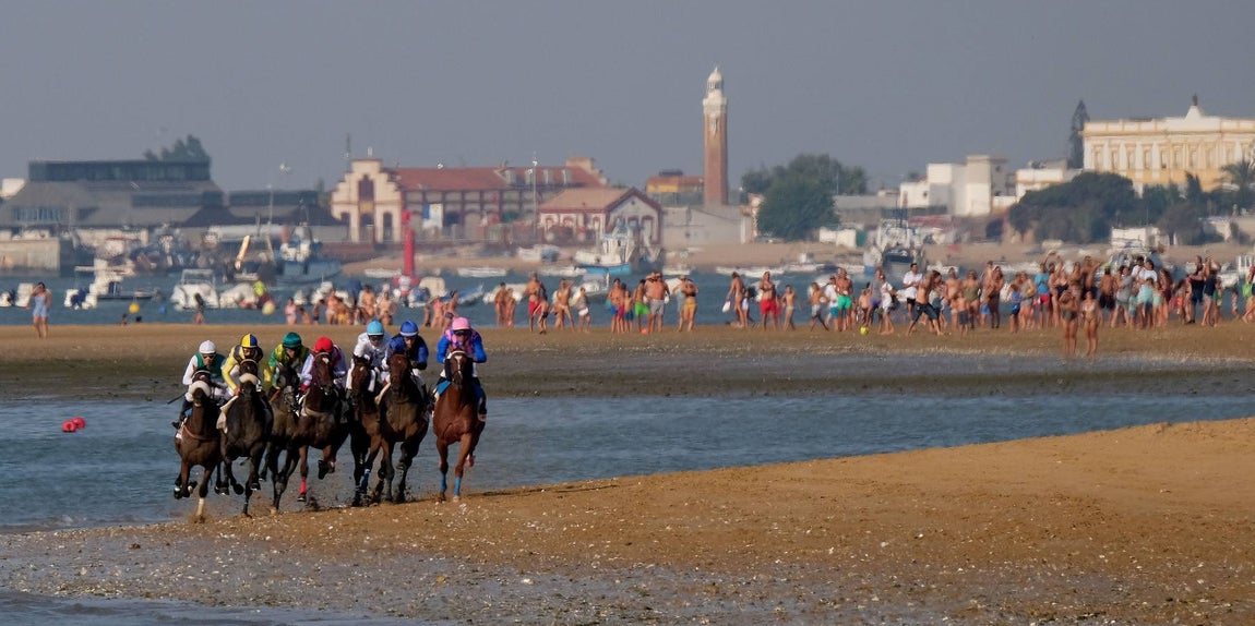Los caballos vuelven a tomar la playa de Sanlúcar de Barrameda