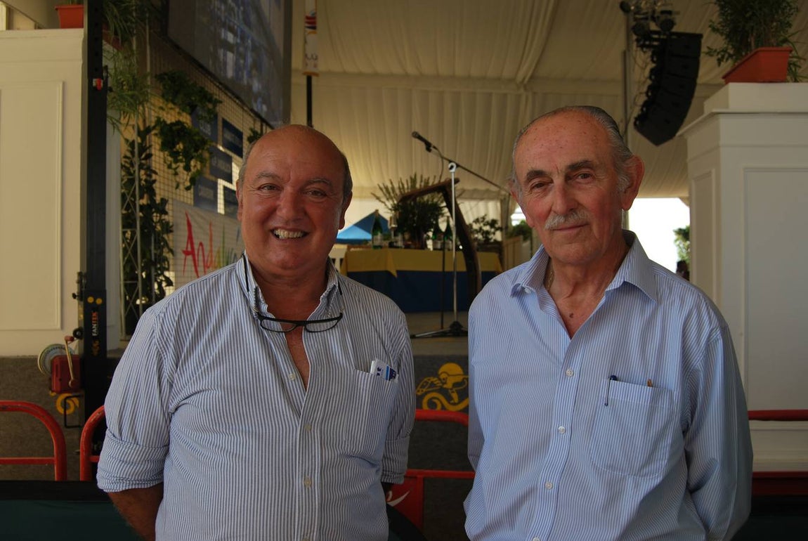 Eduardo Sánchez Delage y el Marqués de Villareal. 