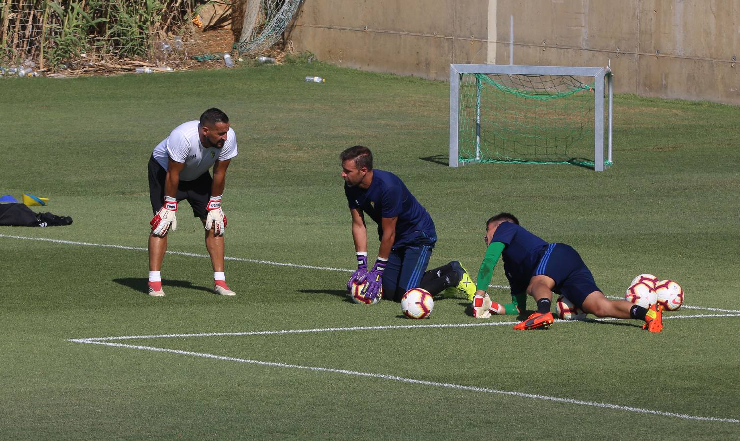 Las mejores imágenes del entrenamiento del Cádiz CF en El Rosal