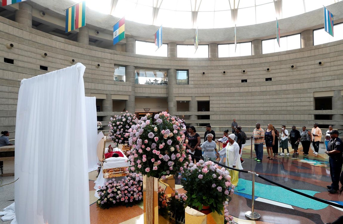 La despedida de Detroit a Aretha Franklin, en imágenes