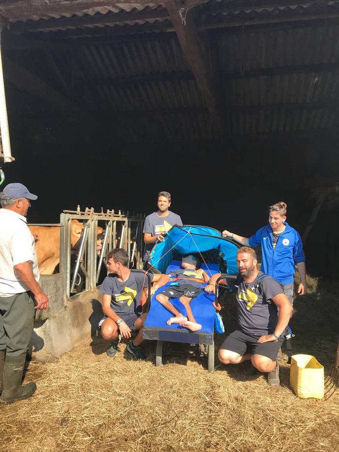 El Desafío Fernando: un puertorrealeño con parálisis cerebral realiza el Camino de Santiago