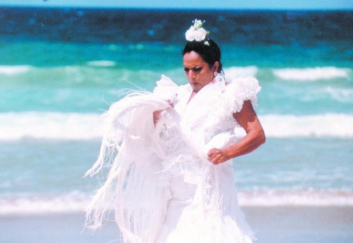 La Faraona en un fotograma de la serie sobre su vida «El Coraje de Vivir». 