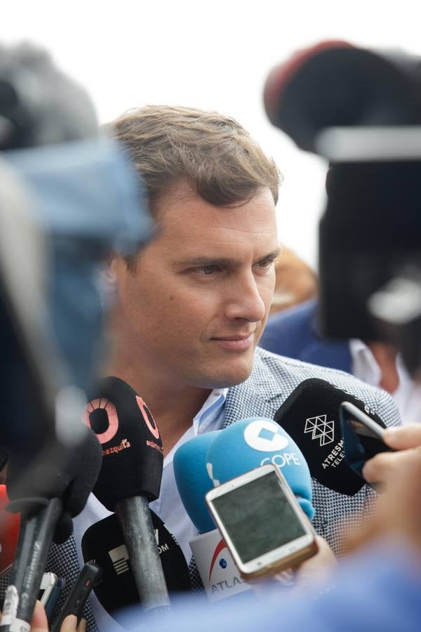 La visita de Albert Rivera a Medina Azahara, en imágenes