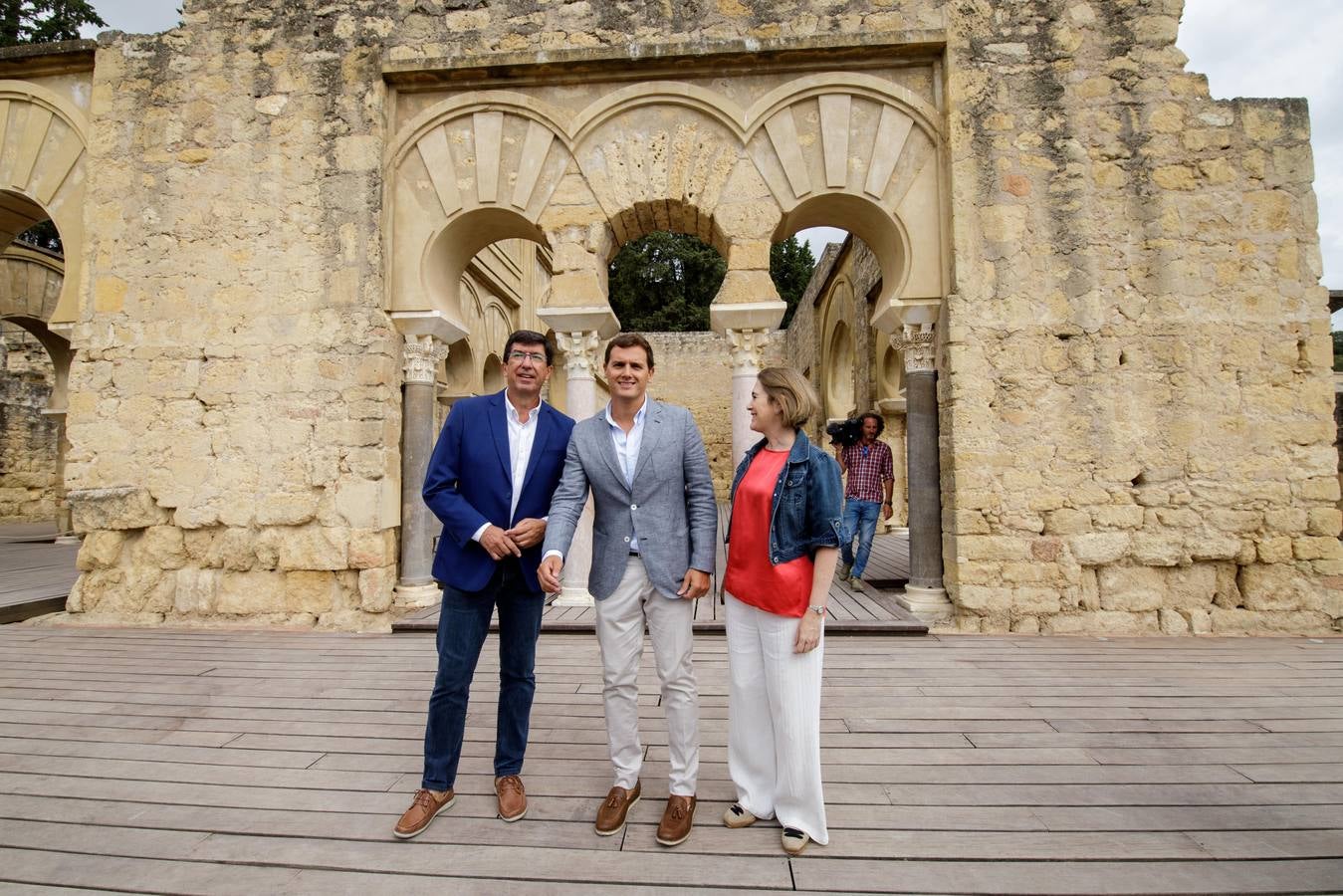 La visita de Albert Rivera a Medina Azahara, en imágenes