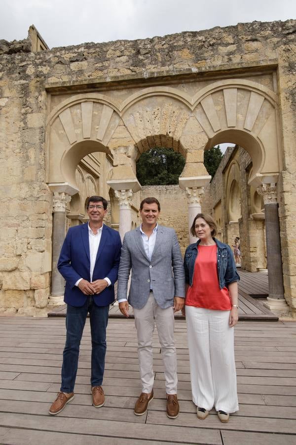 La visita de Albert Rivera a Medina Azahara, en imágenes