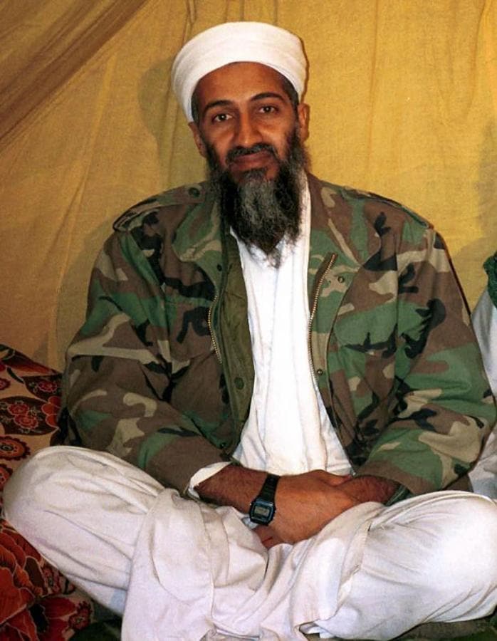 Osama Bin Laden en un vídeo de propaganda de Al Qaida. 