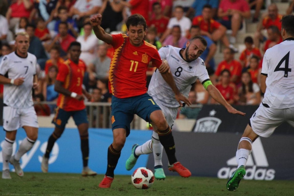 Selección de imágenes del España-Albania