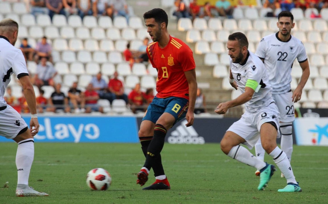 Selección de imágenes del España-Albania