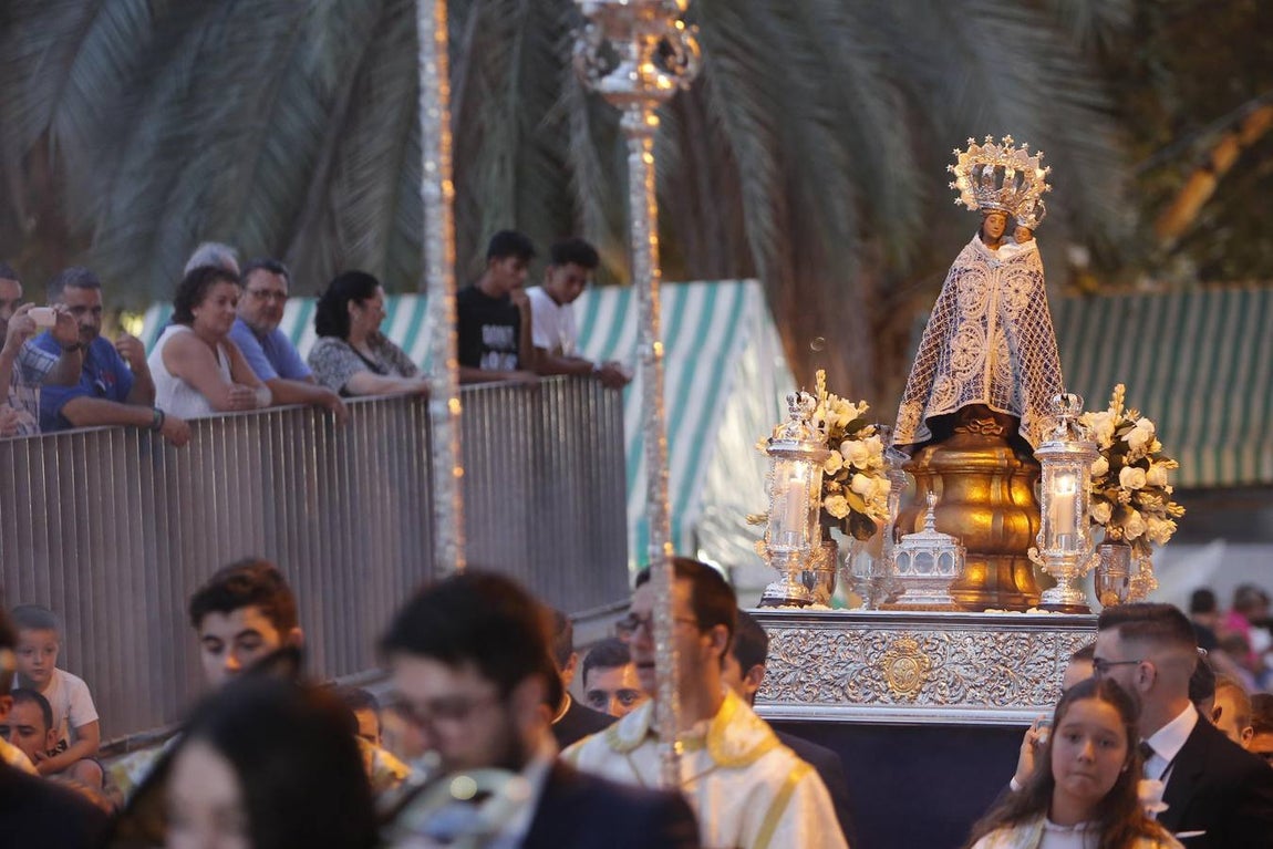 El traslado de la Virgen de la Fuensanta a la Catedral, en imágenes
