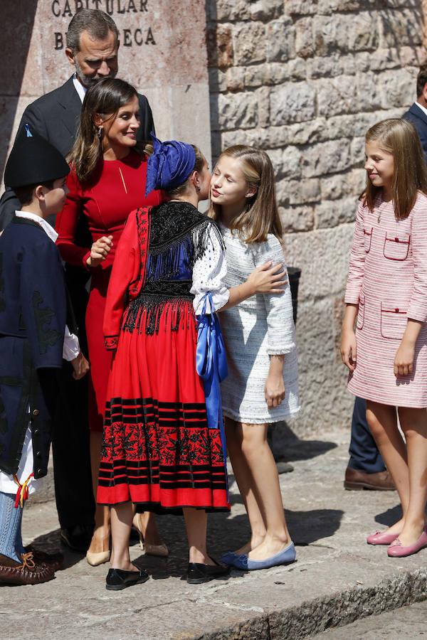 Todas las imágenes de la visita de la Princesa Leonor a Covadonga