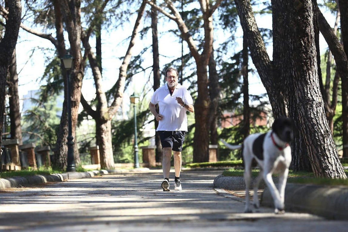 Rajoy siempre intentaba realizar algo de ejercicio por las mañanas. 