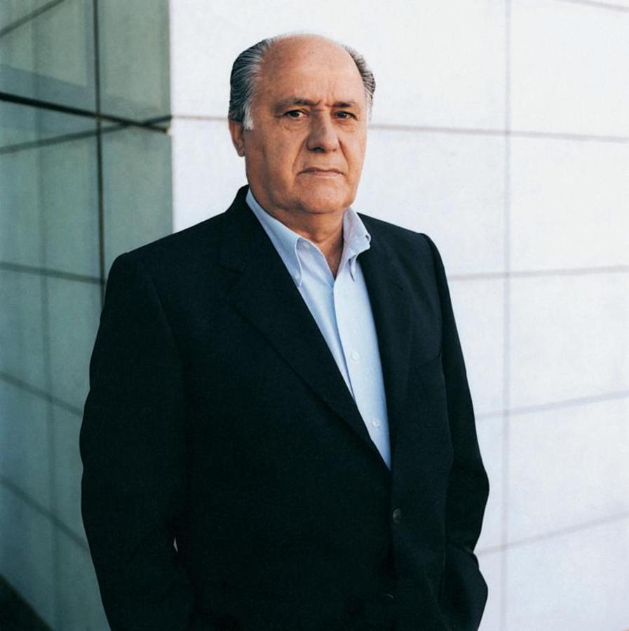 Retrato del fundador de Inditex, Amancio Ortega. 