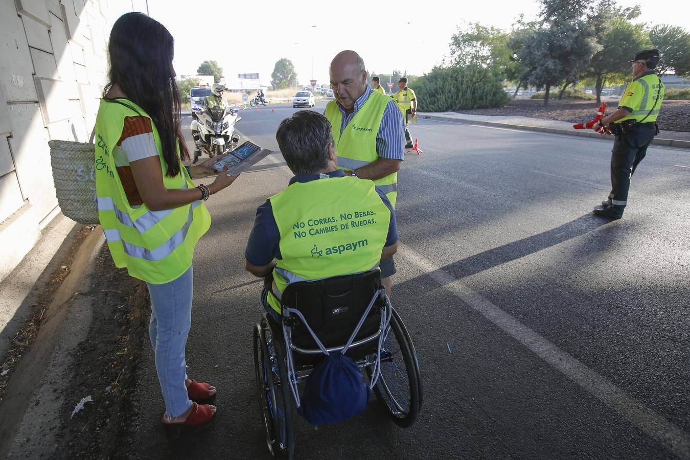 La campaña en Córdoba contra las distracciones al volante, en imágenes