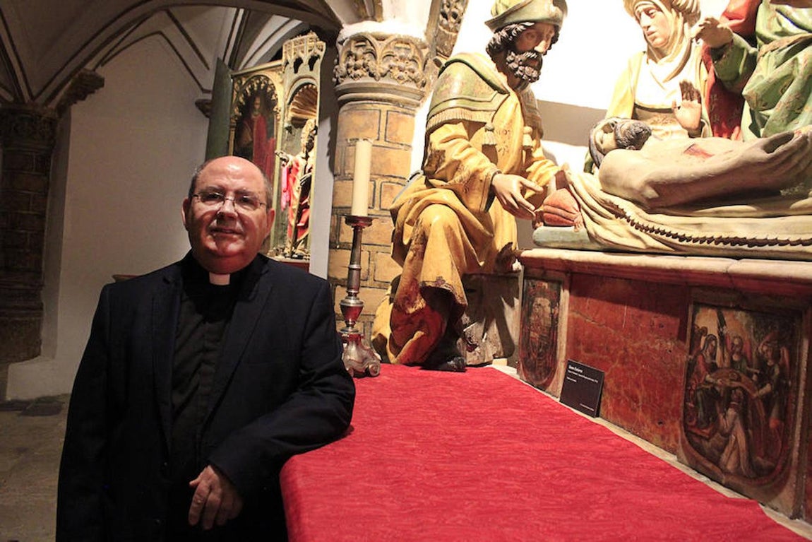 Imágenes de la sala capitular y de la cripta