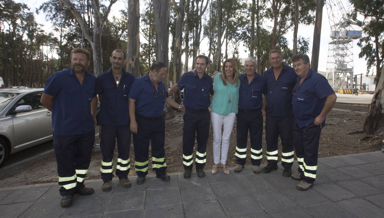 Fotos: Así ha ido la visita de Díaz a Navantia