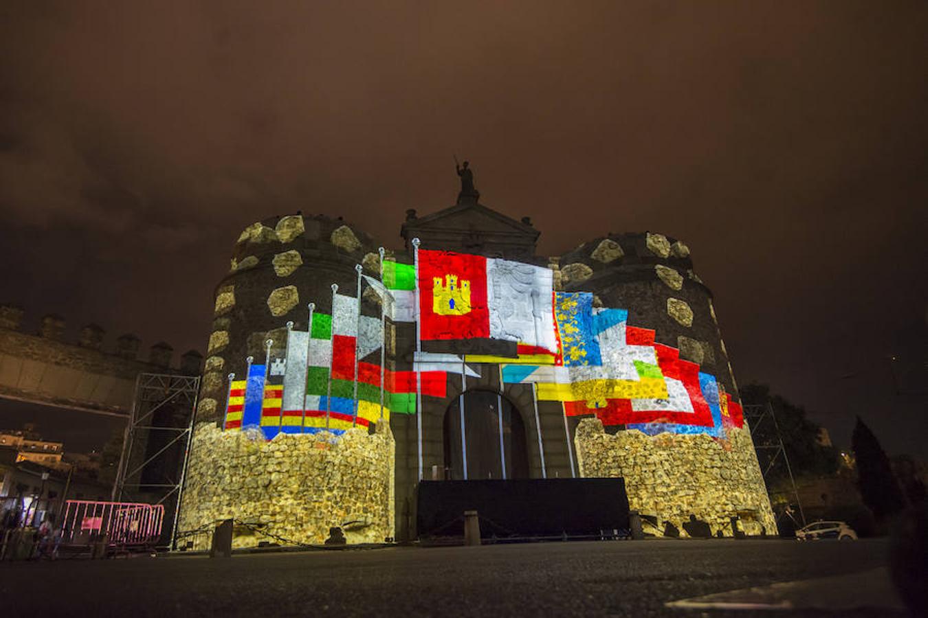 El «video mapping» de la Constitución llega a Toledo