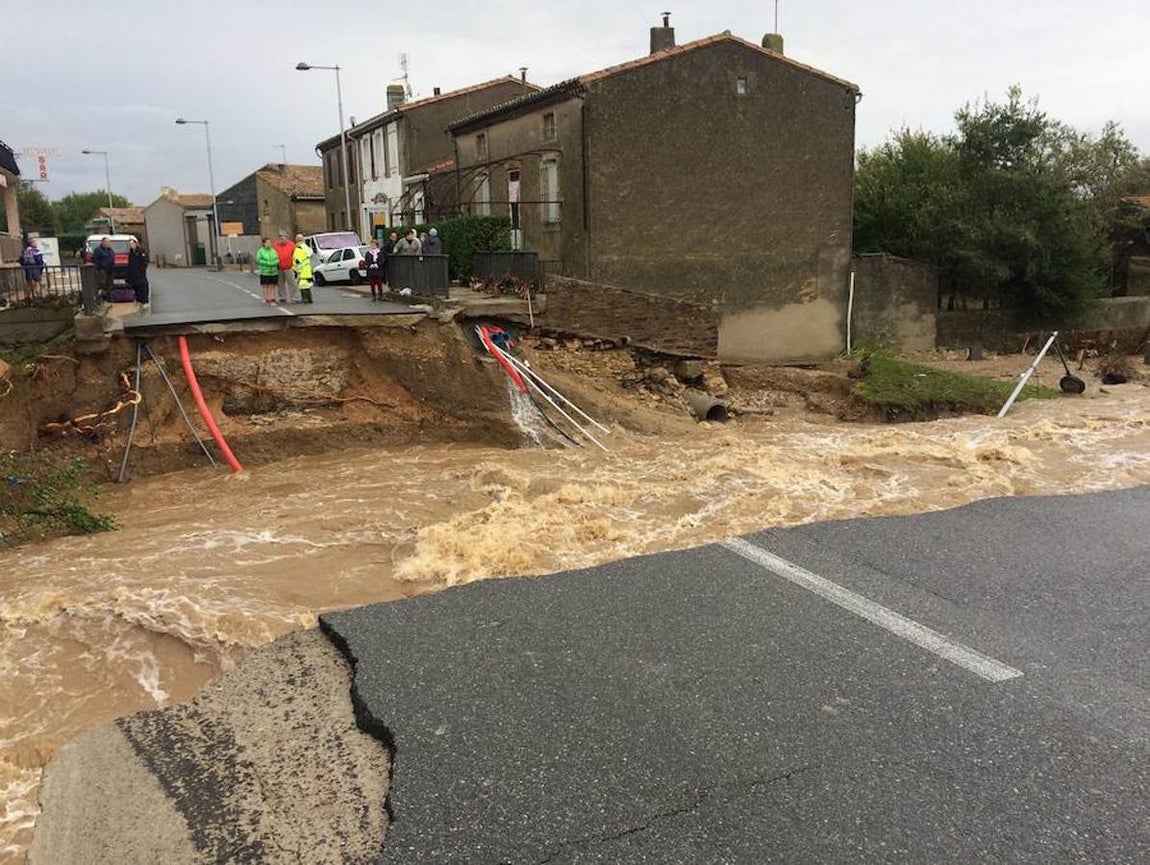 La zona de Carcasona ha sido una de las más perjudicadas de Francia. 