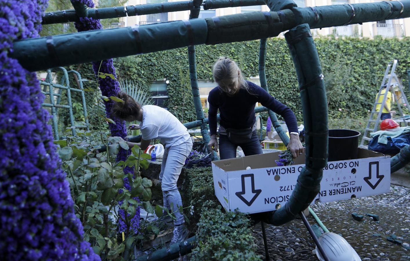 Los preparativos del Festival Flora de Córdoba, en imágenes