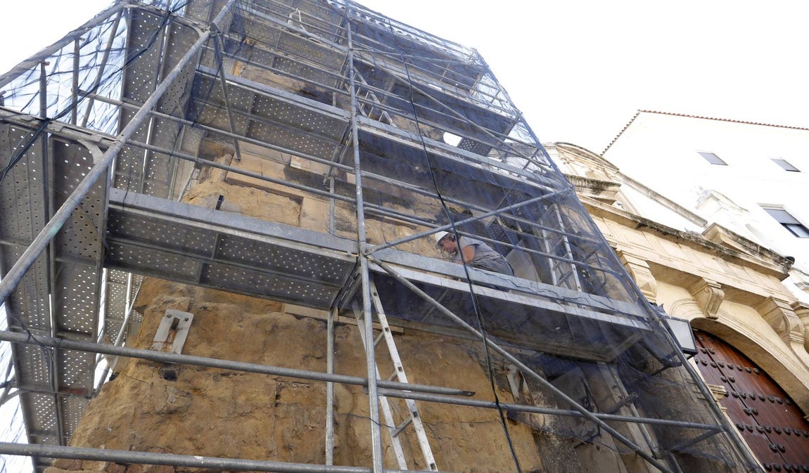 La restauración del alminar de San Juan de Córdoba, en imágenes