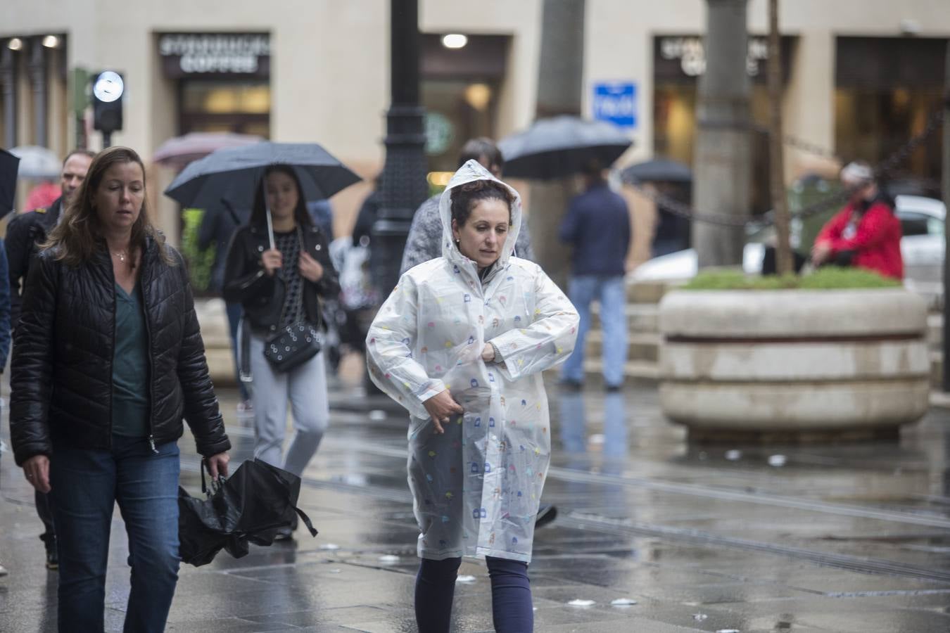 Primer temporal de lluvias en otoño en Sevilla