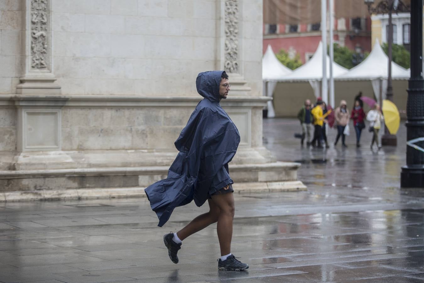 Primer temporal de lluvias en otoño en Sevilla