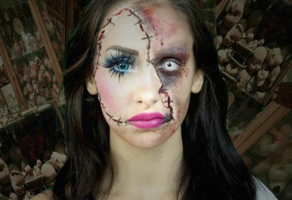 Un buen maquillaje pude impresionar más que un disfraz. 