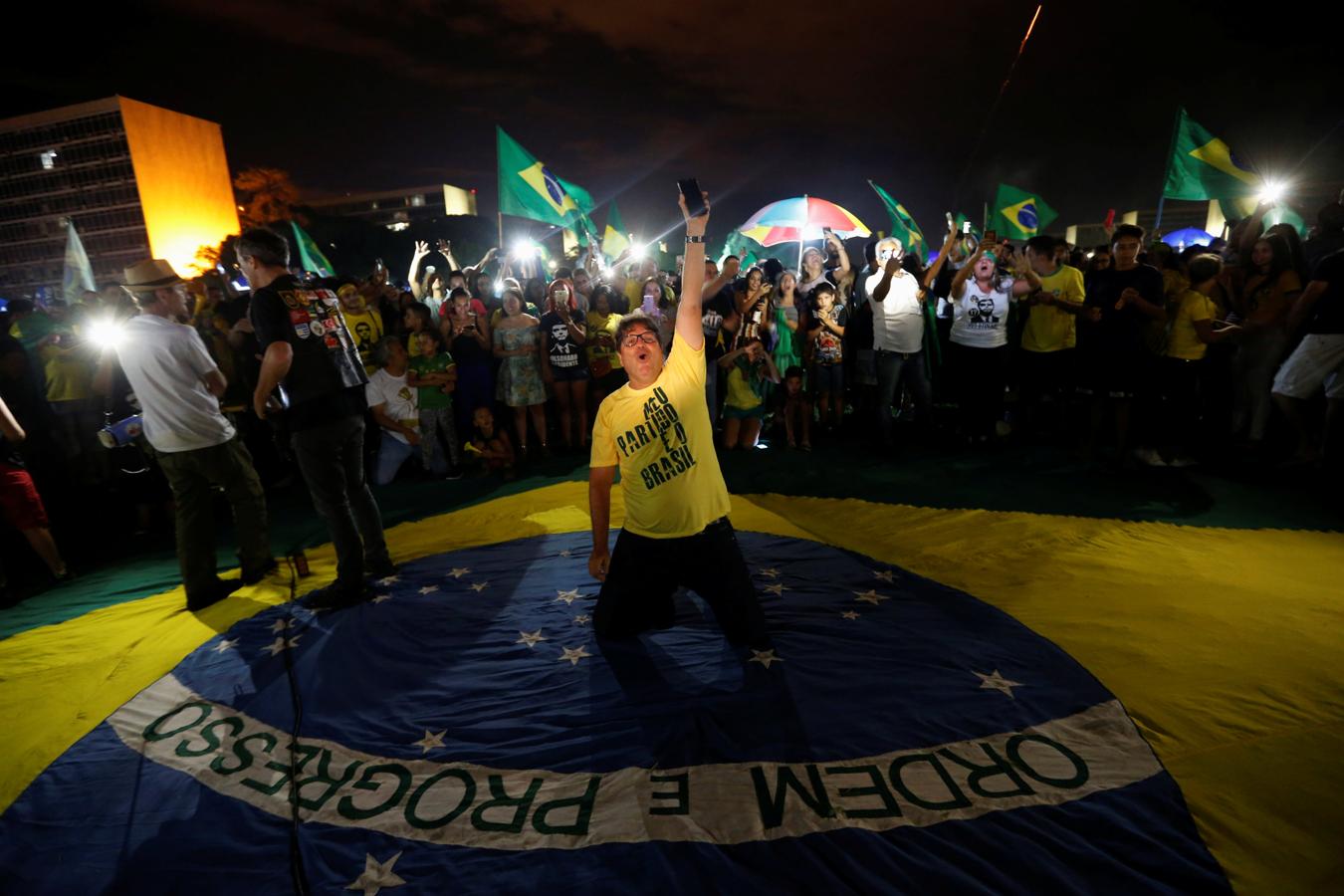 En imágenes: La celebración de la victoria electoral de Jail Bolsonaro en Brasil