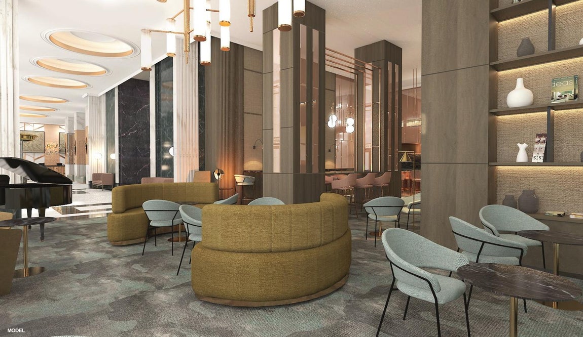 El Riu Plaza España, con categoría de 4 estrellas y 585 habitaciones, será una especie de máquina del tiempo al Madrid de mediados del siglo XX. 