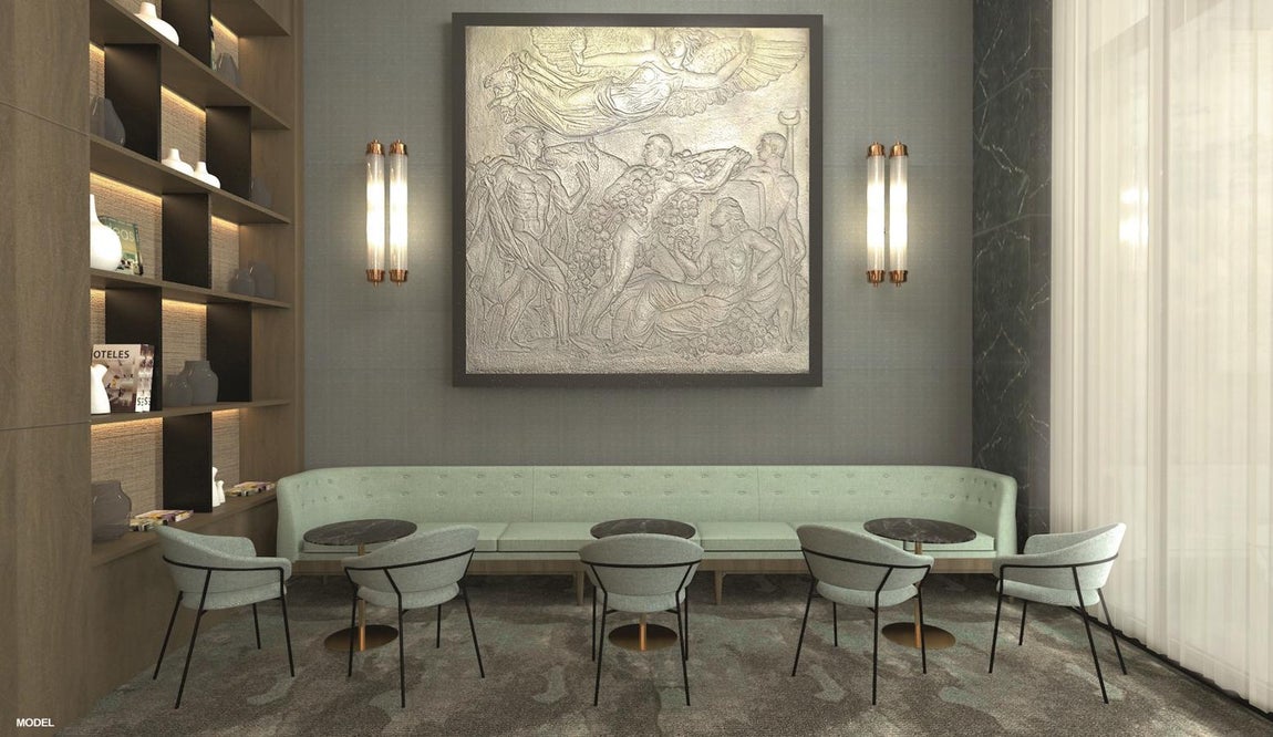 El Riu Plaza España, con categoría de 4 estrellas y 585 habitaciones, será una especie de máquina del tiempo al Madrid de mediados del siglo XX. 