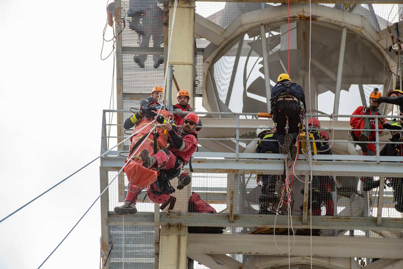 Jornadas de rescate en altura para bomberos