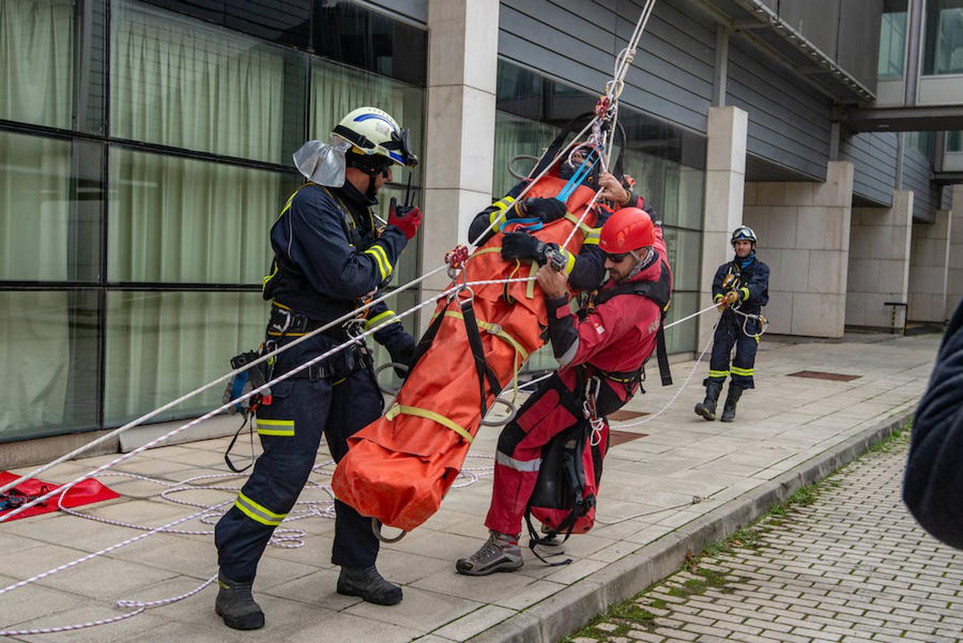 Jornadas de rescate en altura para bomberos