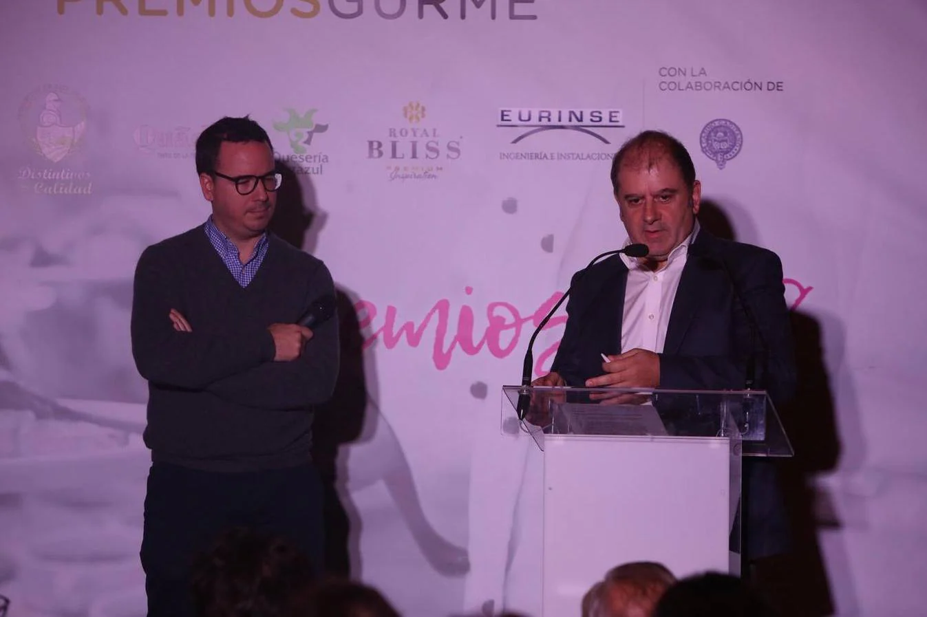 Paco Morales, Chef y propietario del restaurante Noor de Córdoba (izq.) y Benjamín Lana, presidente de la división de Gastronomía de Vocento y vicepresidente de Madrid Fusión (derecha de la imagen). 