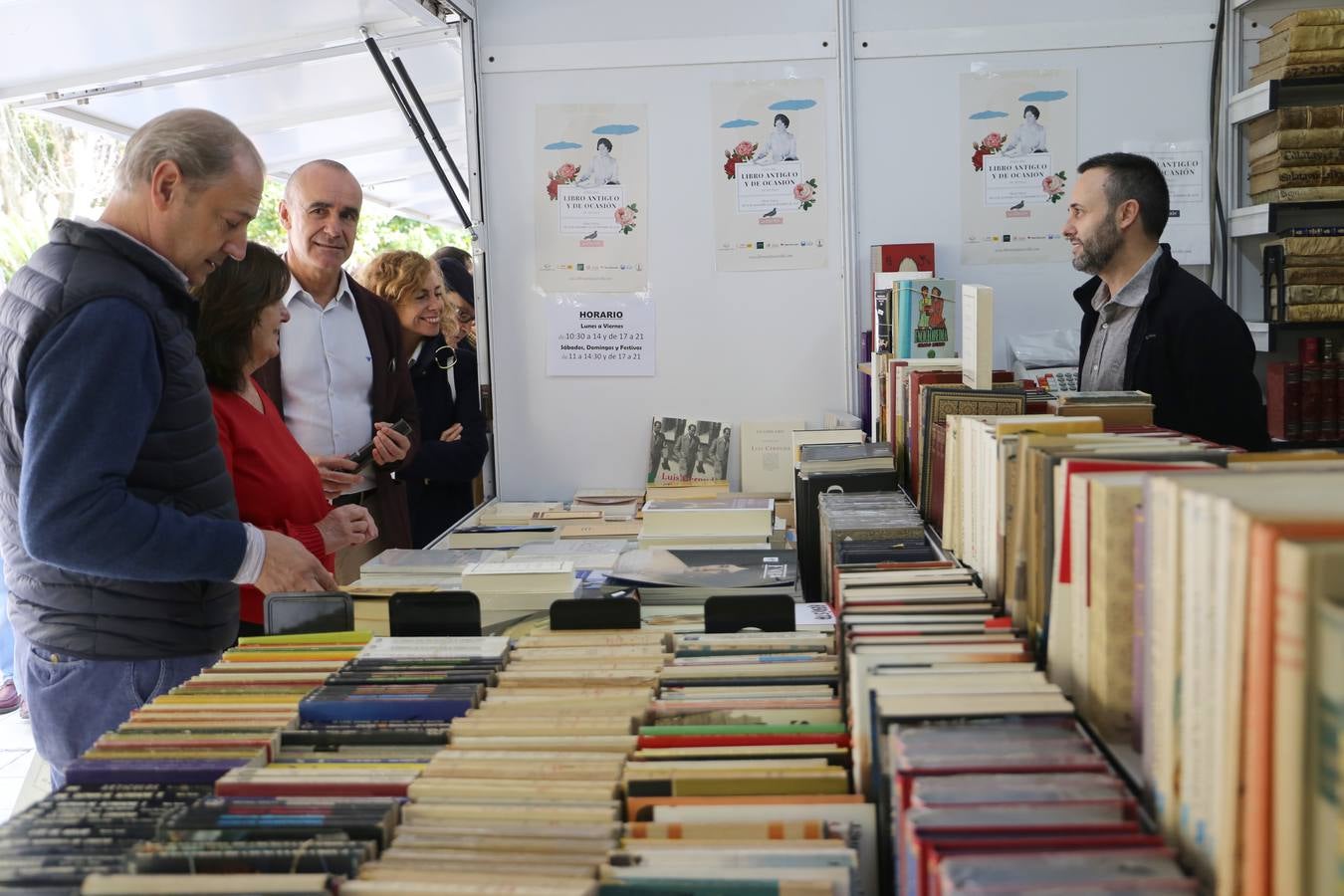 Jornada inaugural de la Feria del Libro Antiguo de Sevilla