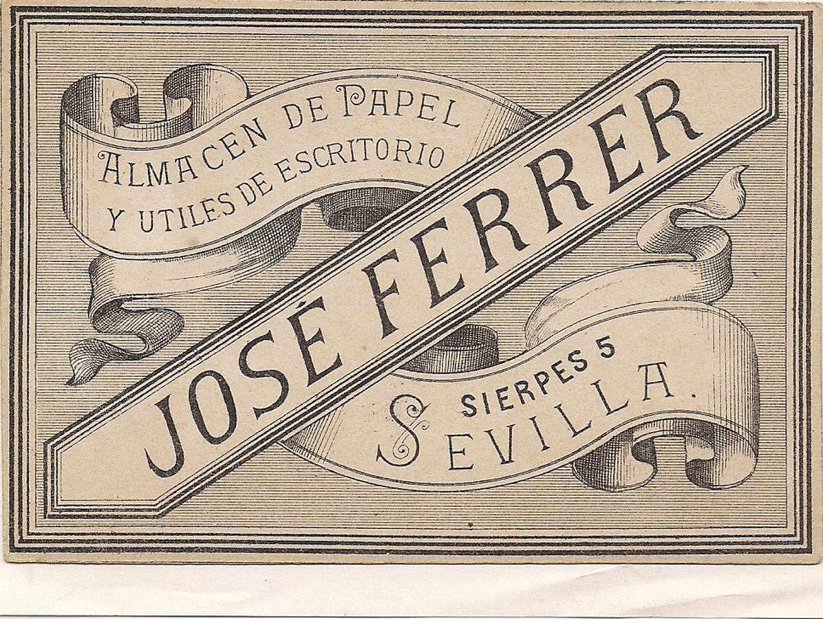 Tarjeta de visita de 1870. 