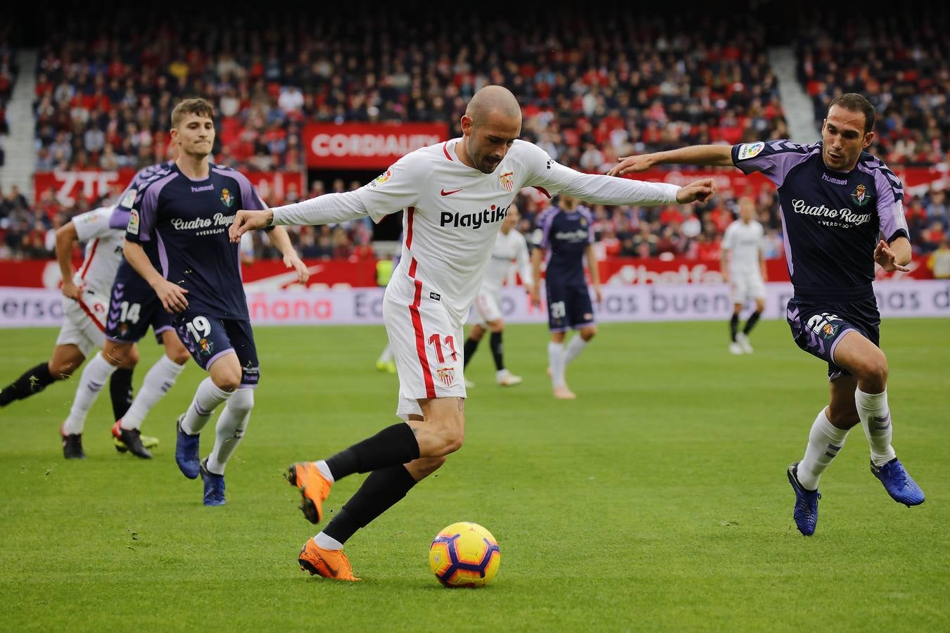 La victoria del Sevilla FC al Valladolid, en imágenes (1-0)