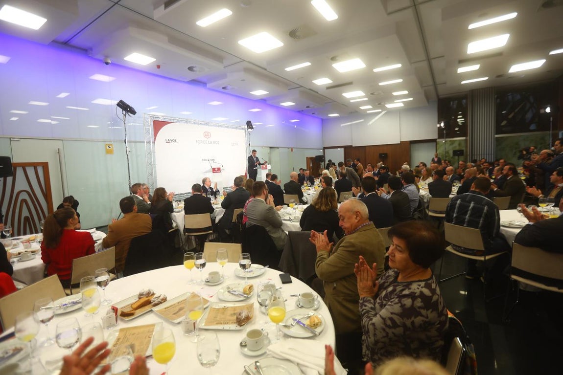 El presidente del Partido Popular Pablo Casado interviene en los Foros de La Voz de Cádiz