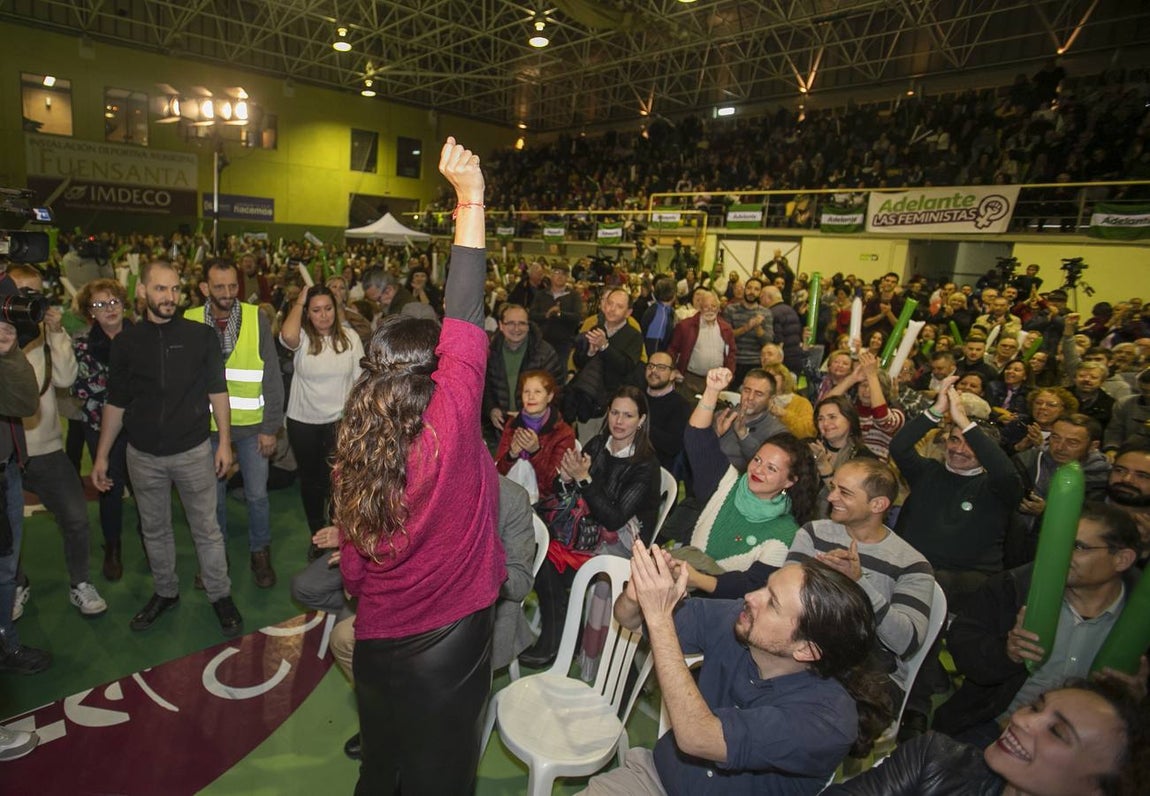 El multitudinario mitin de Adelante Andalucía en Córdoba, en imágenes