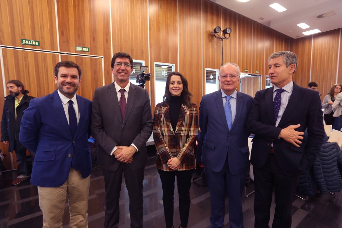 Ignacio Moreno, Juan Marín, Inés Arrimadas, Álvaro Ybarra y Juan Manuel Pérez Dorao. 