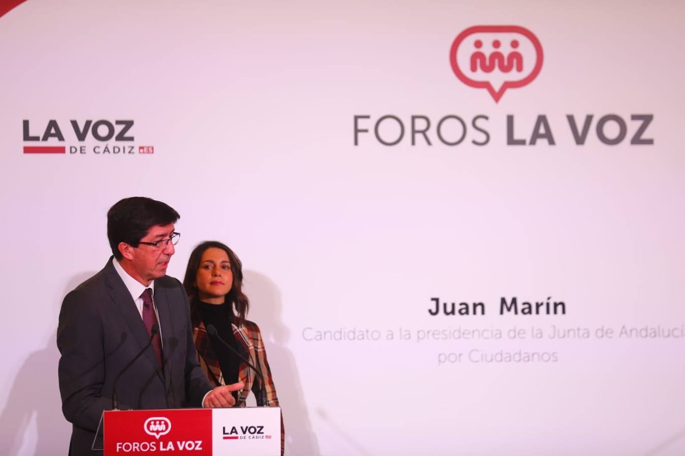 Foro LA VOZ DE CÁDIZ con Inés Arrimadas y Juan Marín