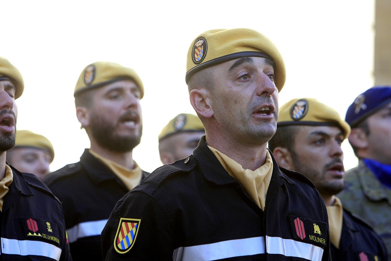 Clausura del curso básico de Emergencias de la UME en la Academia de Infantería