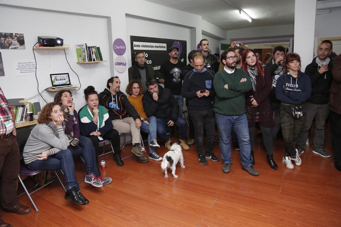 La jornada electoral de Adelante Andalucía, en imágenes